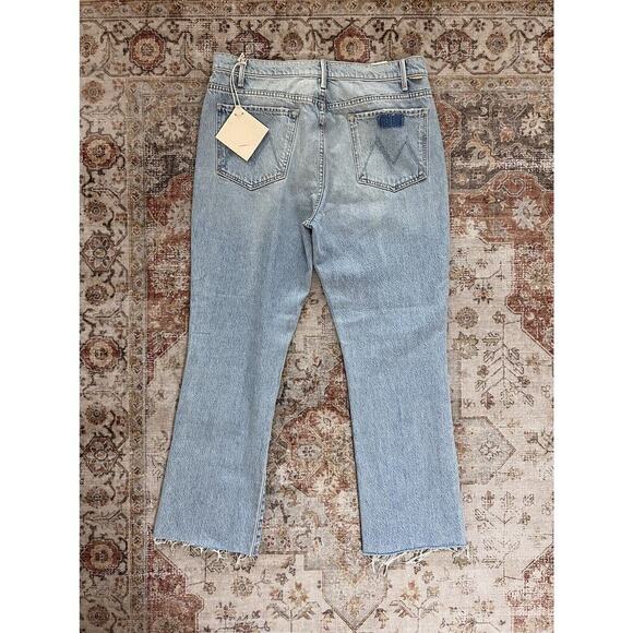 Mother Superior The Hustler Ankle Fray Home On The Range High Rise Jeans Size 32 - Picture 11 of 11